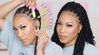 VERSATILE BRAIDLESS ILLUSION CROCHET PASSION TWIST FT TOYOTRESS [upl. by Brenna]