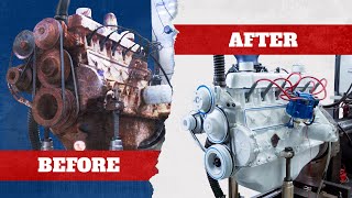 Old Engine Restoration Start to Finish Ford 300 Inline Six ASMR [upl. by Nyberg483]