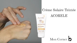 Comment appliquer la crème visage teintée SPF 50 ACORELLE [upl. by Gilburt399]