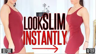 20 Ways To INSTANTLY Look SLIMMER [upl. by Bronwyn566]