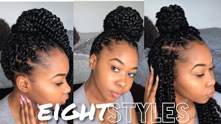 How To Style Passion Twist  8 Easy Styles  Kinzey Rae [upl. by Nahij]