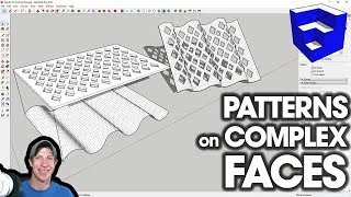 PATTERNS ON COMPLEX Faces with Flowify for SketchUp [upl. by Rasecoiluj387]