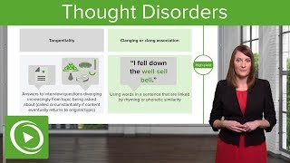 Thought Disorders Different Types amp Diagnoses – Psychiatry  Lecturio [upl. by Lucic]