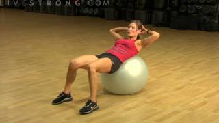 How to Do Abdominal Crunches Using a Balance Ball [upl. by Eceinart]