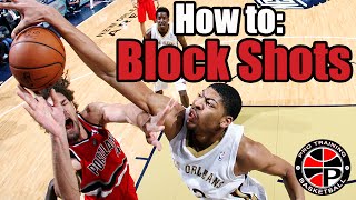 How to Block Shots  Become a Better Defender  Pro Training Basketball [upl. by Yessej]