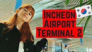 Incheon Airport Terminal 2 Mini Tour  How To Use The Free Shuttle Bus in Seoul Korea [upl. by Massimo]