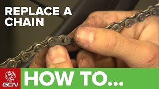 How To Replace A Bicycle Chain [upl. by Nyltyak]