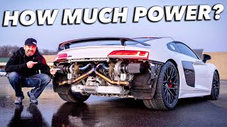 My Twin Turbo Audi R8 is DONE Dyno  First Drive [upl. by Minier60]