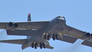 Most Awesome B52 TakeOffs And Landings [upl. by Arimak]