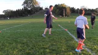 Youth Football  Learning How to Tackle [upl. by Ankney849]