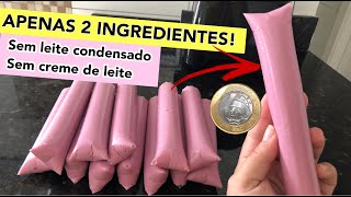 GELADINHO SUPER CREMOSO DE 1 REAL FEITO APENAS COM 2 INGREDIENTES [upl. by Lokkin]