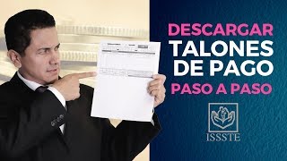 ¿Cómo descargar los talones de pago del ISSSTE [upl. by Whitney375]