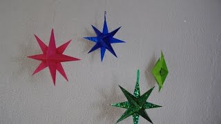 Cómo hacer Estrella de papel para navidad [upl. by Cassady537]