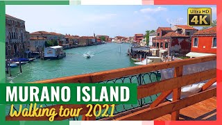 MURANO Italy walking tour in 4k  Venice [upl. by Blasien731]