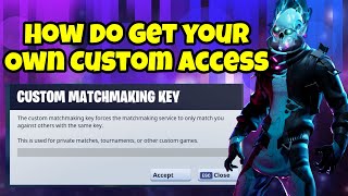 How To Get Custom Matchmaking In Fortnite [upl. by Netta689]