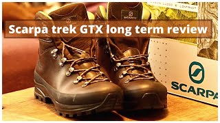 Scarpa Trek GTX Boots  Long Term Review [upl. by Llenad544]