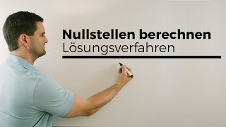 Nullstellen berechnen Lösungsverfahren Übersicht  Mathe by Daniel Jung [upl. by Laval]