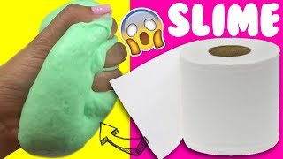 PROBANDO SLIME 💦 CON PAPEL DE BAÑO SIN PEGAMENTO [upl. by Aissatsana]