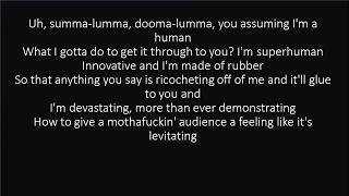 RAP GOD FAST PART  EMINEM LYRICS [upl. by Vanzant]