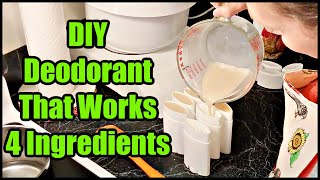 DIY All Natural Deodorant at Home Just 4 Ingredients [upl. by Juli362]