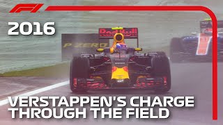 Max Verstappens Mesmerising Drive In The Wet  2016 Brazilian Grand Prix [upl. by Desimone]