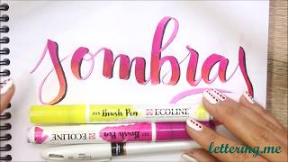 Curso de lettering  Lección 4 Sombras ✅ [upl. by Nauqe]