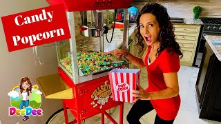 How to Make DIY Candy Colored Popcorn 🍿  Baking for Kids [upl. by Llenrup]