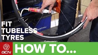 How To Fit Road Tubeless Tyres [upl. by Anelrahc817]