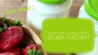 Veganer Sojajoghurt selber machen mit dem Joghurtzubereiter von der Rommelsbacher JG 80 Jona [upl. by Cicenia745]