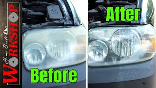 How to Polish your Headlights at Home  Headlight Restoration [upl. by Peters]