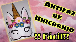 Antifaz de unicornio fácil de hacer¡¡¡¡¡ [upl. by Leahcimluap25]