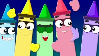 Crayons Colors Song  Learn Colors  Nursery Rhymes  Kids Songs  Baby Videos [upl. by Astraea926]