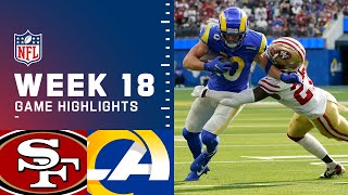 49ers vs Rams Week 18 Highlights  NFL 2021 [upl. by Delfine]