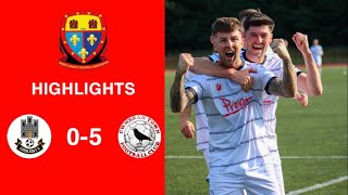 Caerleon 05 Cwmbrân Town  Gwent FA Senior cup  Quarter final highlights [upl. by Monahon]