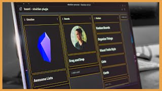 Obsidian  How To Create Visual Boards Easily  Kanban Boards Plugin [upl. by Noremak]