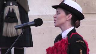 ‘Whakaaria Mai’ performed at the New Zealand Dawn Service for the Somme [upl. by Demeyer]