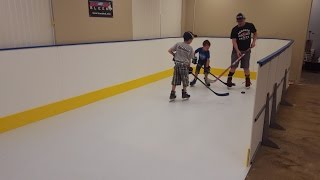 Indoor skating on Synthetic Ice by Iron Sleek Inc [upl. by Joela]