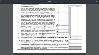 How to fill out IRS Form 8606 [upl. by Jacklin]