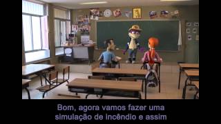 Como evacuar a escola em caso de incêndio [upl. by Alurd]