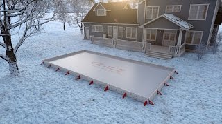 EZ ICE The 60 Minute Backyard Rink ™ [upl. by Maer]