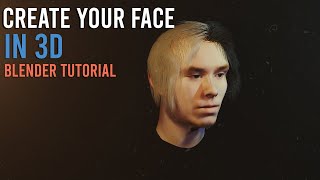 How To Create Your Face in 3D  Blender 29 FaceBuilder Addon [upl. by Sholley]