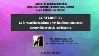 Conferencia La formación continua y sus implicaciones en el desarrollo profesional docente [upl. by Olatha]