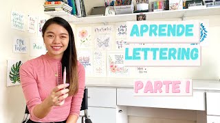 Aprende Lettering  Tutorial paso a paso  parte 1 [upl. by Ivetts]