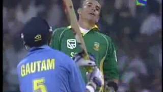 GAUTAM GAMBHIR VS ANDRE NEL  FUNNIEST SLEDGING OF ALL TIME WATCH AND COMMENT [upl. by Kruter491]