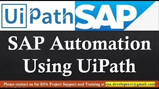 A StepbyStep Guide SAP Automation using UiPath  How to Automate SAP in UiPath [upl. by Lsil]