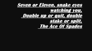 motorhead ace of spades lyrics [upl. by Latty466]