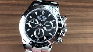 Rolex Daytona Black Dial Discontinued 116520 Rolex Watch Review [upl. by Ger866]