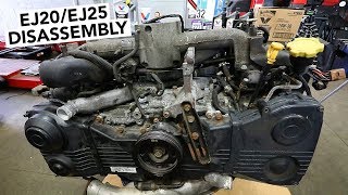 SUBARU Engine Rebuild  EJ20  EJ25 Teardown How To [upl. by Romalda703]