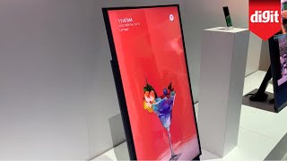 Heres A TV You Can Flip Sideways For Vertical Video Content Samsung Sero TV From CES 2020 [upl. by Noruq653]