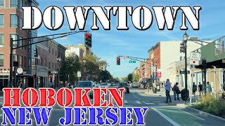 Hoboken  New Jersey  4K Downtown Drive [upl. by Marybelle612]